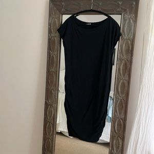 Black gap maternity cotton dress